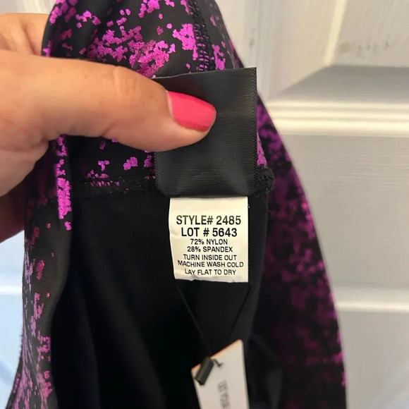 ! NWT Terez Balayage Foil Active  Leggings - Picture 4 of 5